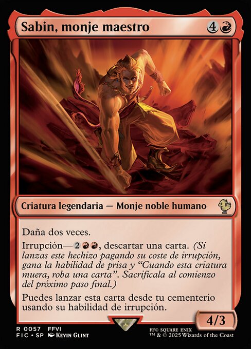 Sabin, Master Monk