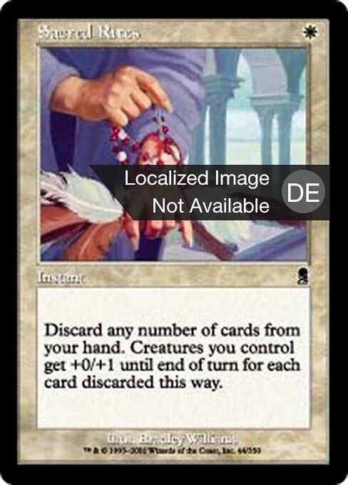 聖なる儀式 (Sacred Rites) - Odyssey (#44) - Illustrated by Bradley Williams - Magic: The Gathering Card