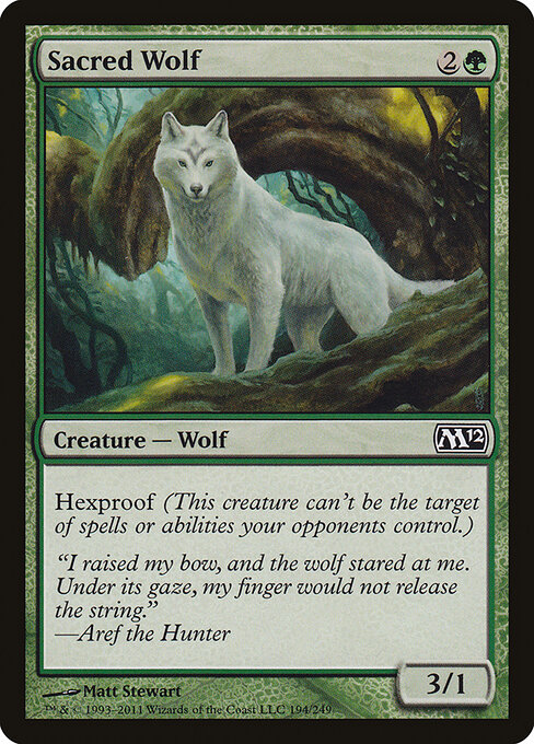 Sacred Wolf - Magic 2012 Magic card