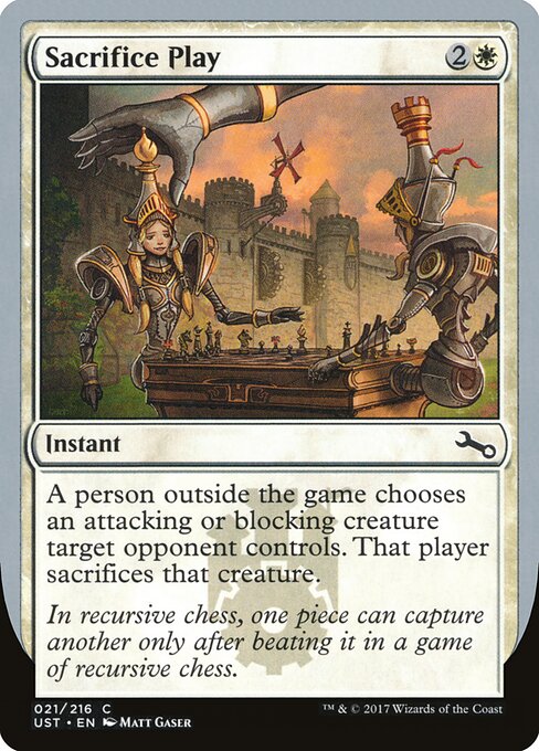 Sacrifice Play - Unstable Magic card