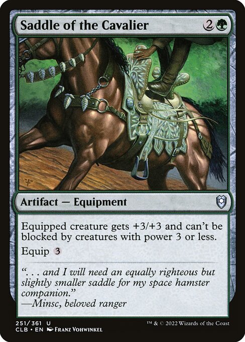 Saddle of the Cavalier - Commander Legends: Battle for Baldur's Gate Magic card