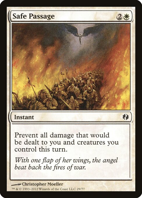安全な道 (Safe Passage) - Magic 2011 (#26) - Illustrated by Christopher Moeller - Magic: The Gathering Card