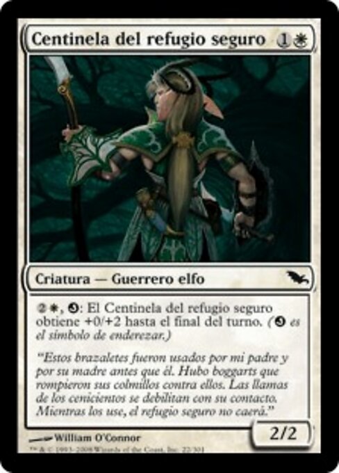 Sentinelle de la ferté (Safehold Sentry) - Shadowmoor (#22) - Illustrated by William O'Connor - Magic: The Gathering Card