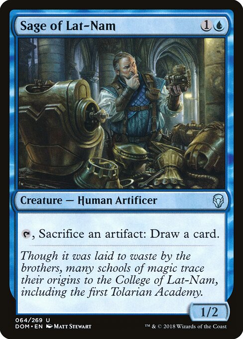 Sage of Lat-Nam - Dominaria Magic card