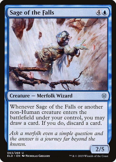 Sage of the Falls - Throne of Eldraine Magic card