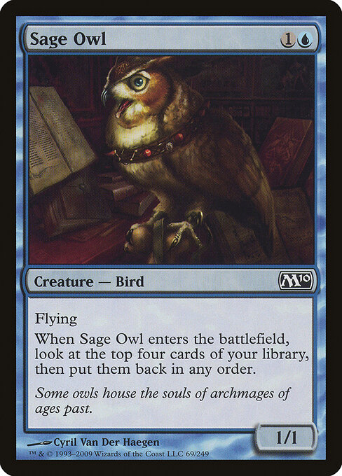 Sage Owl - Magic 2010 Magic card