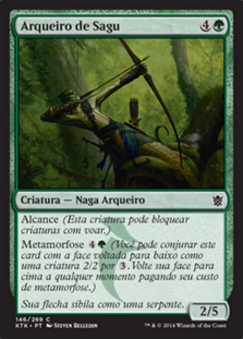 Arquero de Sagu (Sagu Archer) - Khans of Tarkir (#146) - Illustrated by Steven Belledin - Magic: The Gathering Card