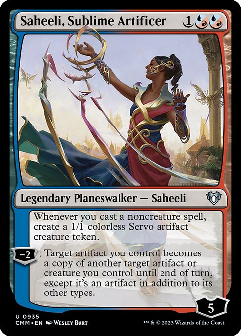 Saheeli, Sublime Artificer - Commander Masters Magic card