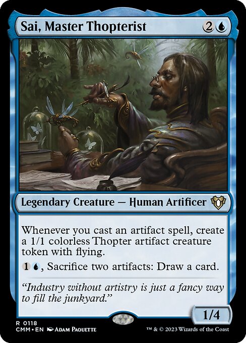 Sai, Master Thopterist - Commander Masters Magic card