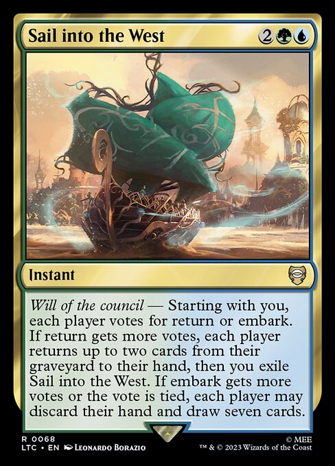 Sail into the West - Tales of Middle-earth Commander Magic card