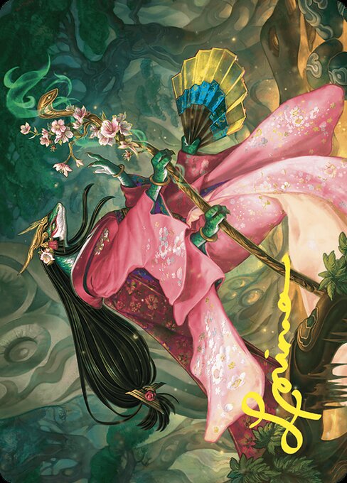Sakiko, Mother of Summer // Sakiko, Mother of Summer - Commander Masters Art Series (#24) - Illustrated by Livia Prima - Magic: The Gathering Card
