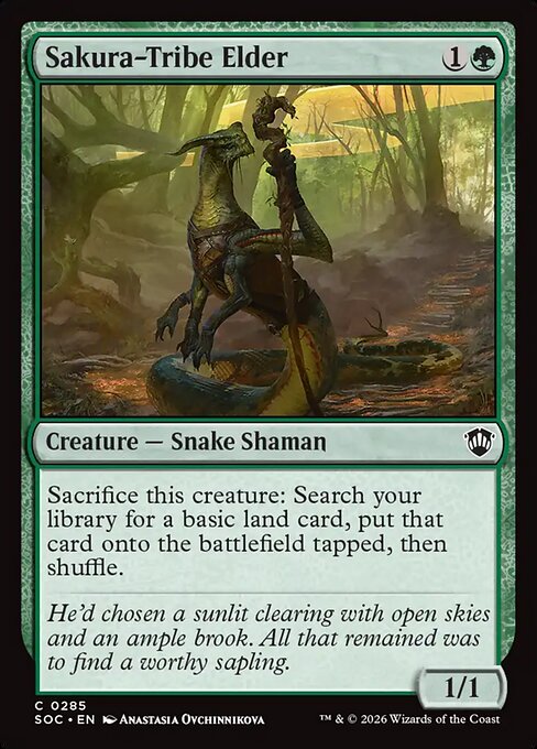 Sakura-Tribe Elder - Secrets of Strixhaven Commander Magic card