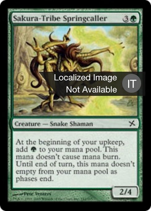 Meneuse du printemps des Sakura (Sakura-Tribe Springcaller) - Betrayers of Kamigawa (#142) - Illustrated by Pete Venters - Magic: The Gathering Card