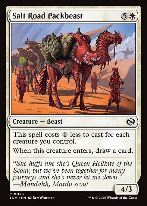 Salt Road Packbeast - Tarkir: Dragonstorm Magic card