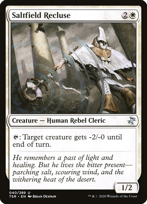 Saltfield Recluse - Time Spiral Remastered (#40) - Illustrated by Brian Despain - Magic: The Gathering Card