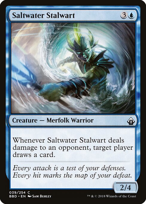 Saltwater Stalwart - Battlebond Magic card