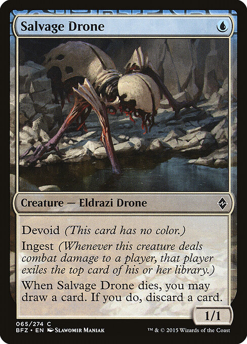 Salvage Drone - Battle for Zendikar Magic card