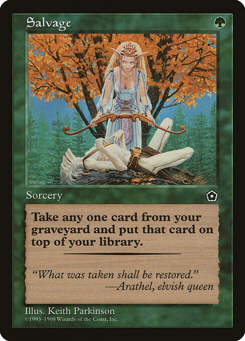 Salvage - Portal Second Age Magic card