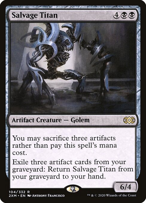 Salvage Titan - Double Masters (#104) - Illustrated by Anthony Francisco - Magic: The Gathering Card