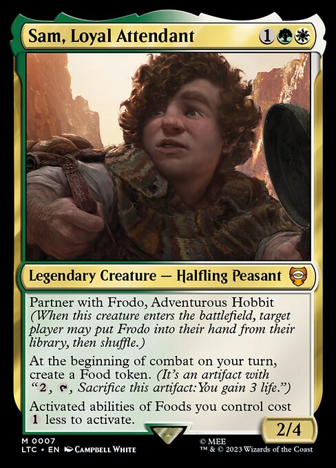 Sam, Loyal Attendant - Tales of Middle-earth Commander Magic card