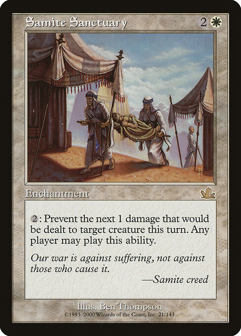 Samite Sanctuary - Prophecy Magic card