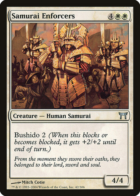 Samurai Enforcers - Champions of Kamigawa Magic card