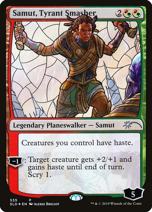 Samut, Tyrant Smasher - Magic Online Promos (#72255) - Illustrated by Norikatsu Miyoshi - Magic: The Gathering Card