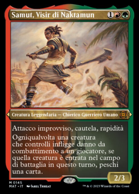 Samut, Wesirin von Naktamun (Samut, Vizier of Naktamun) - March of the Machine: The Aftermath (#95) - Illustrated by Daniel Ljunggren - Magic: The Gathering Card
