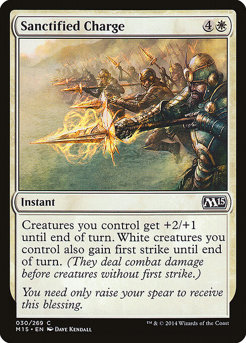 Sanctified Charge - Magic 2015 Magic card