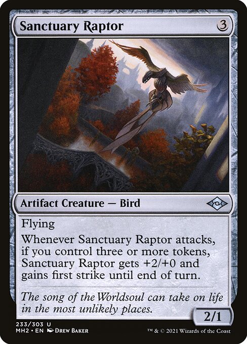 Sanctuary Raptor - Modern Horizons 2 (#233) - Illustrated by Drew Baker - Magic: The Gathering Card