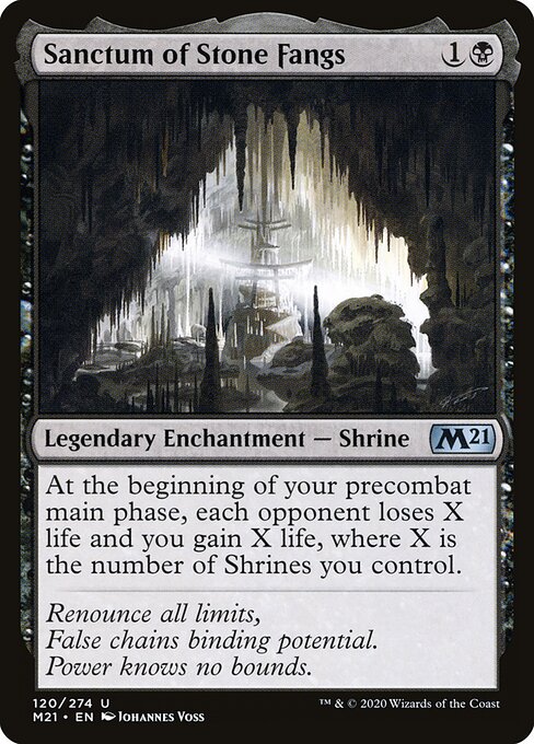 Sanctum of Stone Fangs - Core Set 2021 Magic card