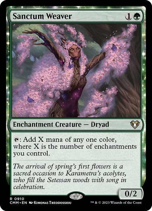 Sanctum Weaver - Commander Masters Magic card