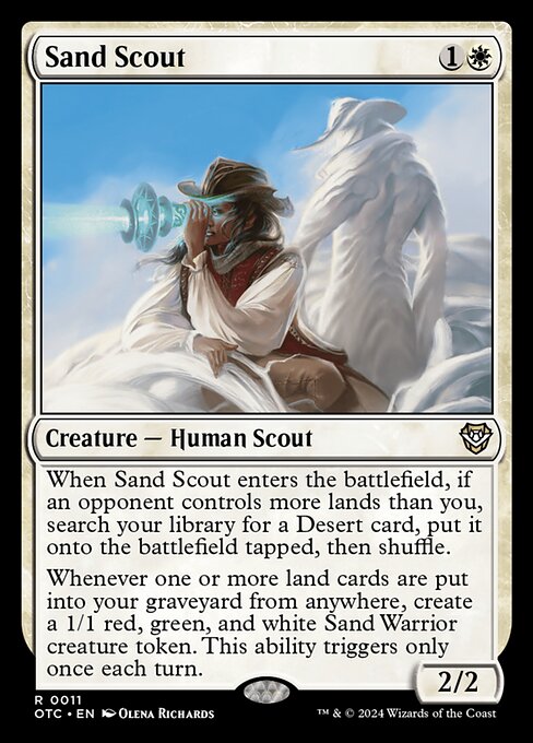 Sand Scout - Outlaws of Thunder Junction Commander Magic card