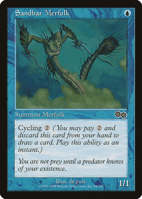Sandbar Merfolk - Urza's Saga Magic card