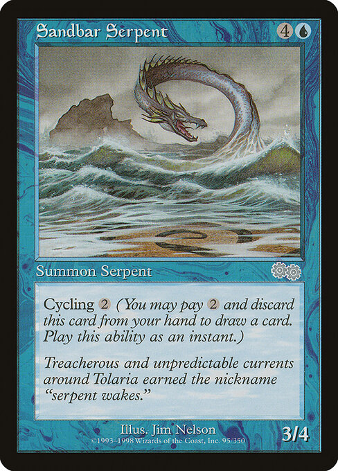 Sandbar Serpent - Urza's Saga Magic card