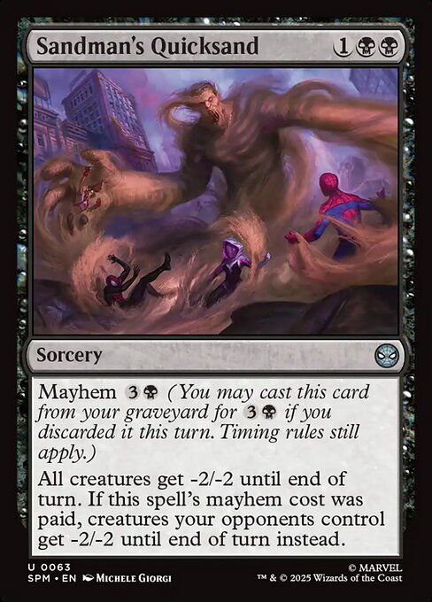 Sandman's Quicksand - Marvel's Spider-Man Magic card