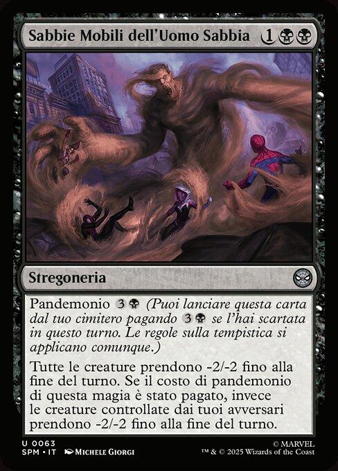 Miasmic Mist (Sandman's Quicksand) - Through the Omenpaths (#62) - Illustrated by Mathias Kollros - Magic: The Gathering Card