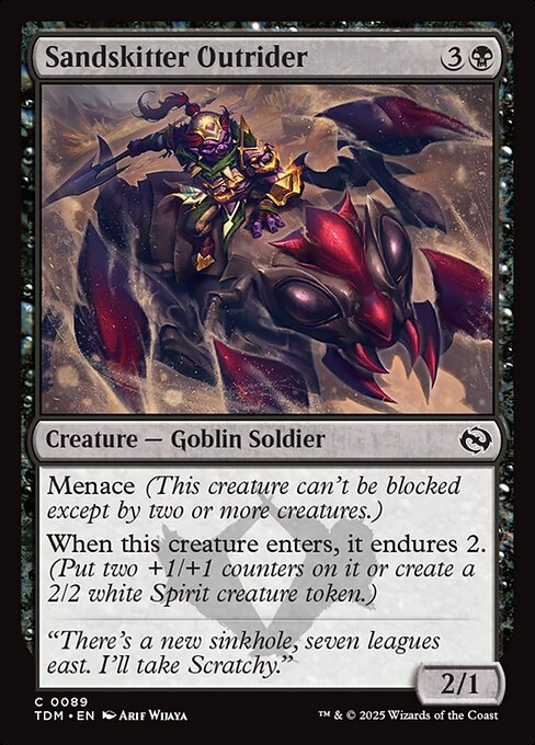 Sandskitter Outrider - Tarkir: Dragonstorm (#89) - Illustrated by Arif Wijaya - Magic: The Gathering Card