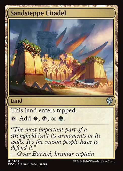 Sandsteppe Citadel - Lorwyn Eclipsed Commander Magic card