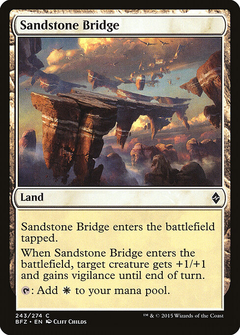 Sandstone Bridge - Battle for Zendikar Magic card