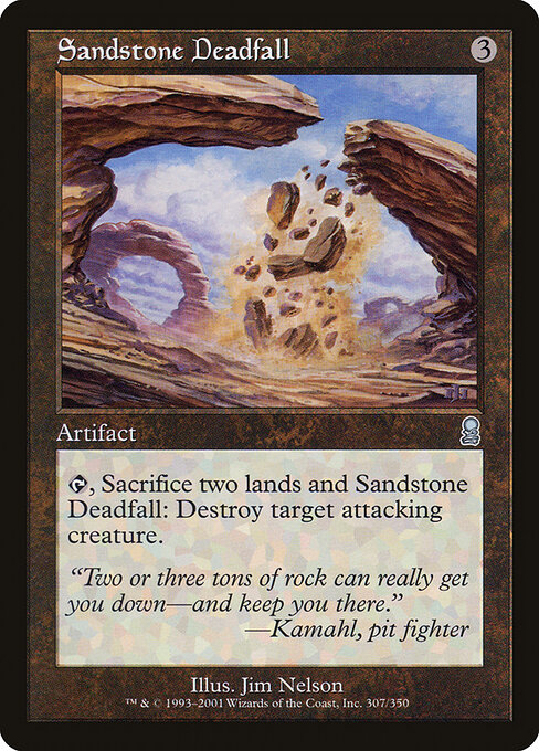 Sandstone Deadfall - Odyssey Magic card