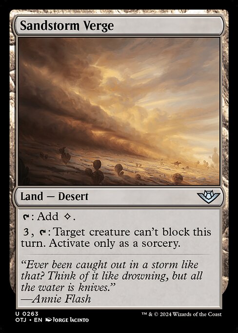 Sandstorm Verge - Outlaws of Thunder Junction Magic card