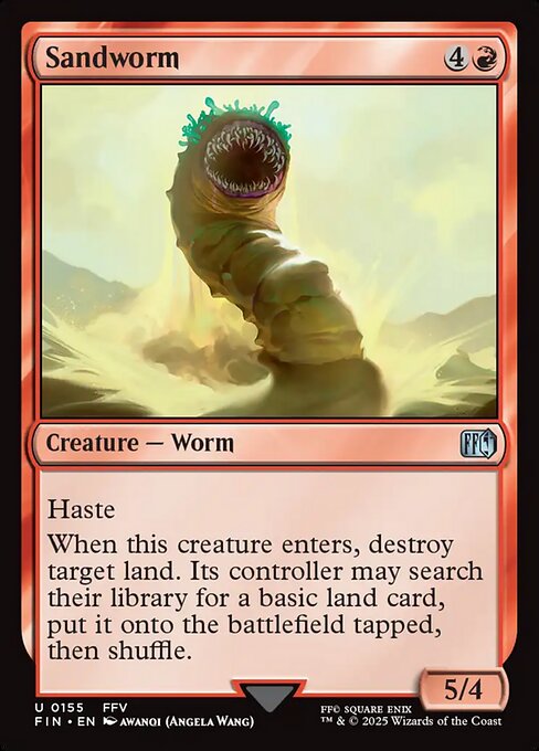 Sandworm - Final Fantasy Magic card