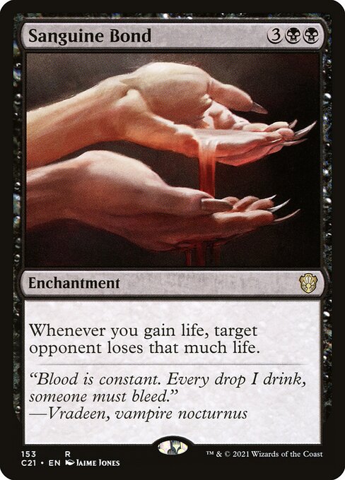 Sanguine Bond - Commander 2021 Magic card