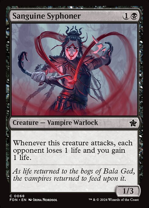 Sanguine Syphoner - Foundations Magic card
