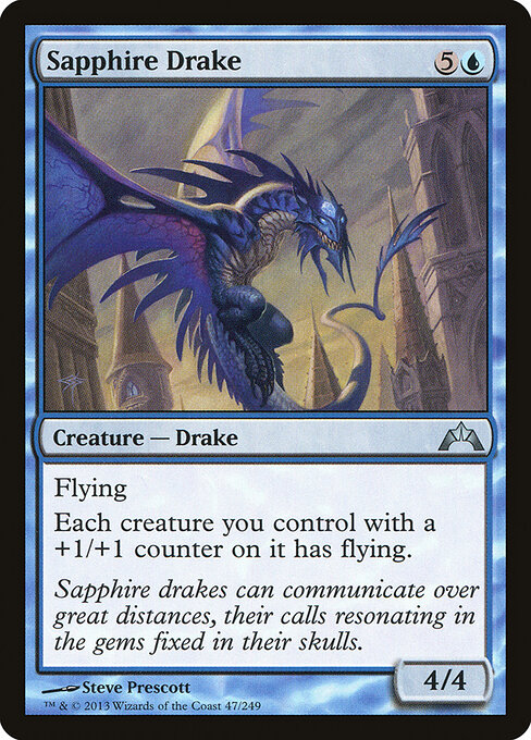 Sapphire Drake - Gatecrash Magic card
