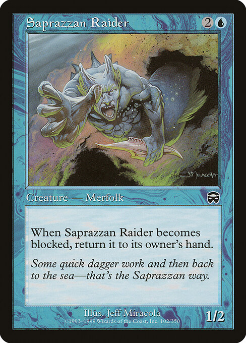 Saprazzan Raider - Mercadian Masques Magic card