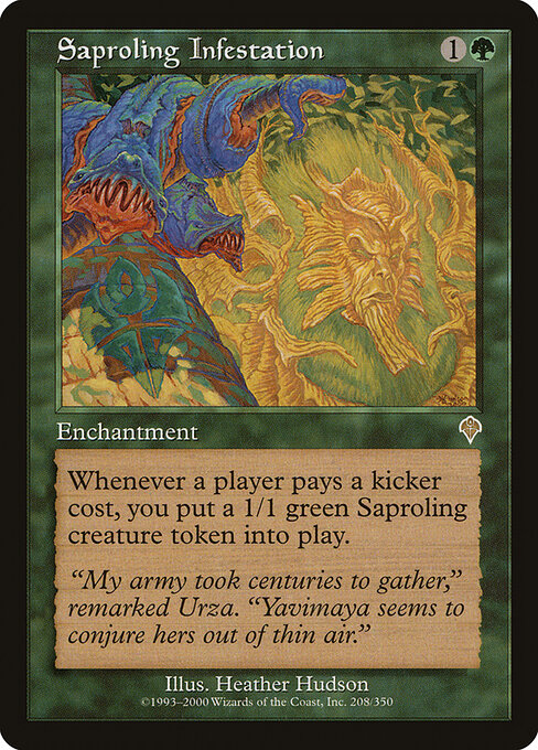 Saproling Infestation - Invasion Magic card