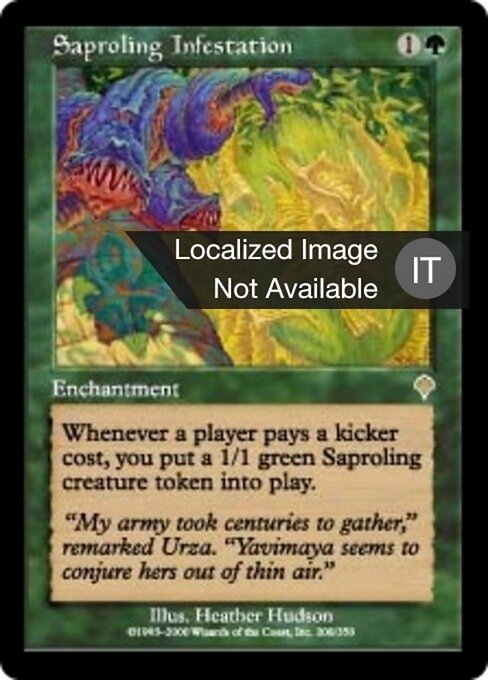 Infestazione di Saprolingi (Saproling Infestation) - Invasion (#208) - Illustrated by Heather Hudson - Magic: The Gathering Card