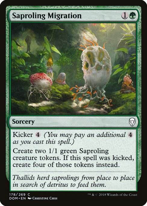 Saproling Migration - Dominaria Magic card
